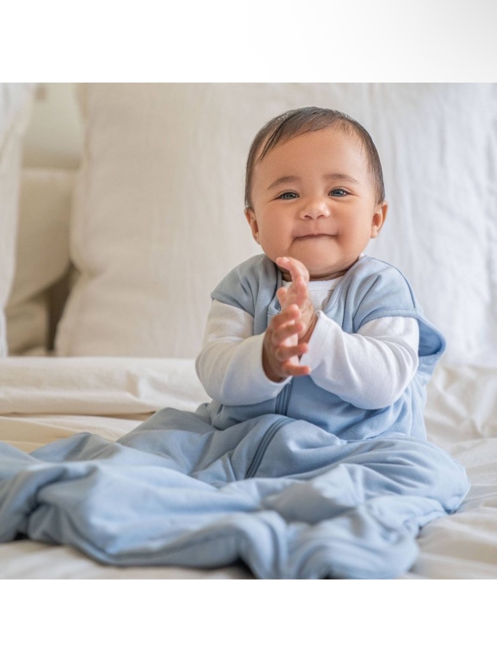 HALO Supersoft Rayon from Bamboo
Sleepsack Wearable Blanket •Blue Fog, Small• - Picture 3 of 6